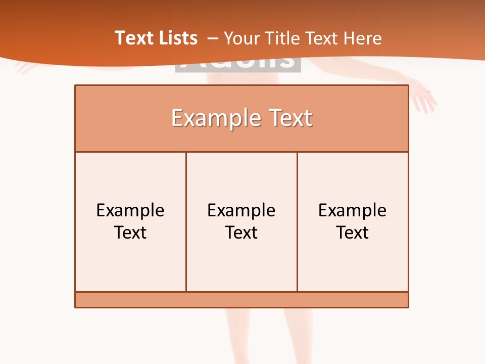 Woman Skin Naked PowerPoint Template