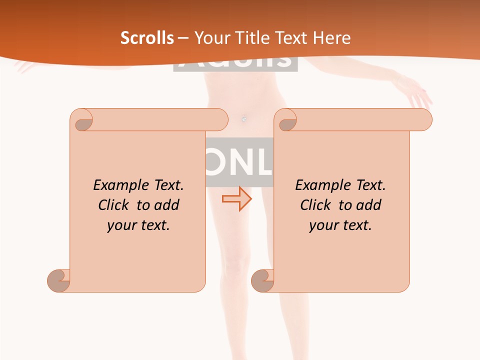Woman Skin Naked PowerPoint Template