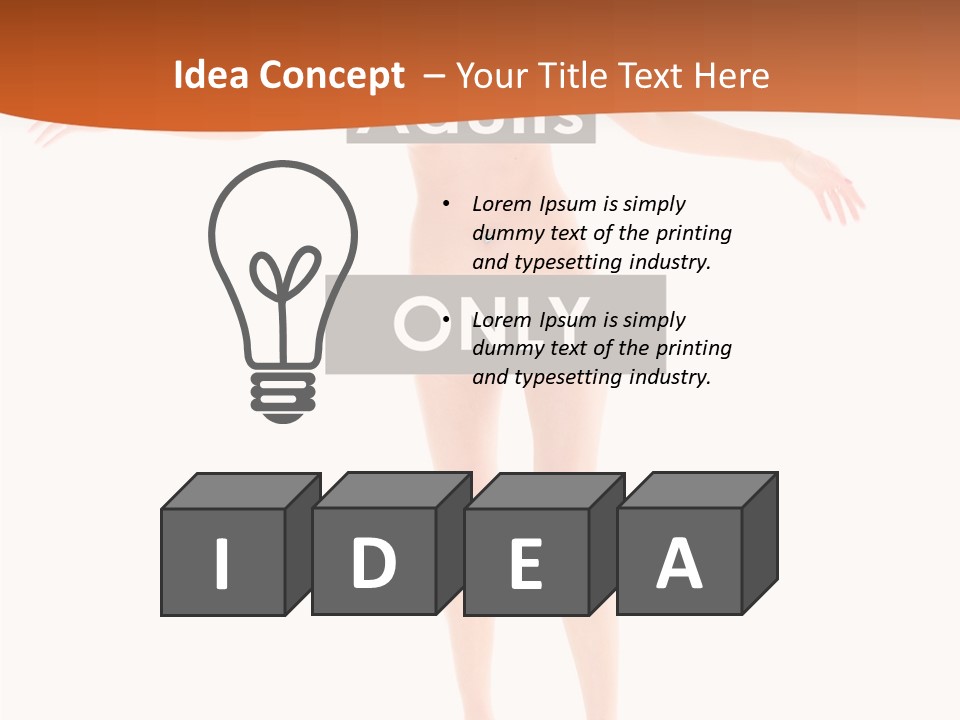 Woman Skin Naked PowerPoint Template