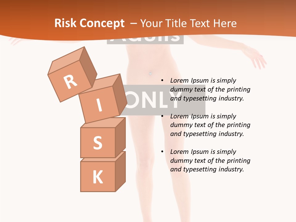 Woman Skin Naked PowerPoint Template