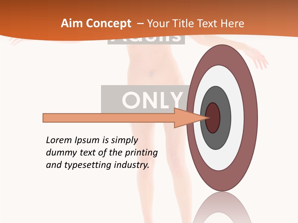 Woman Skin Naked PowerPoint Template