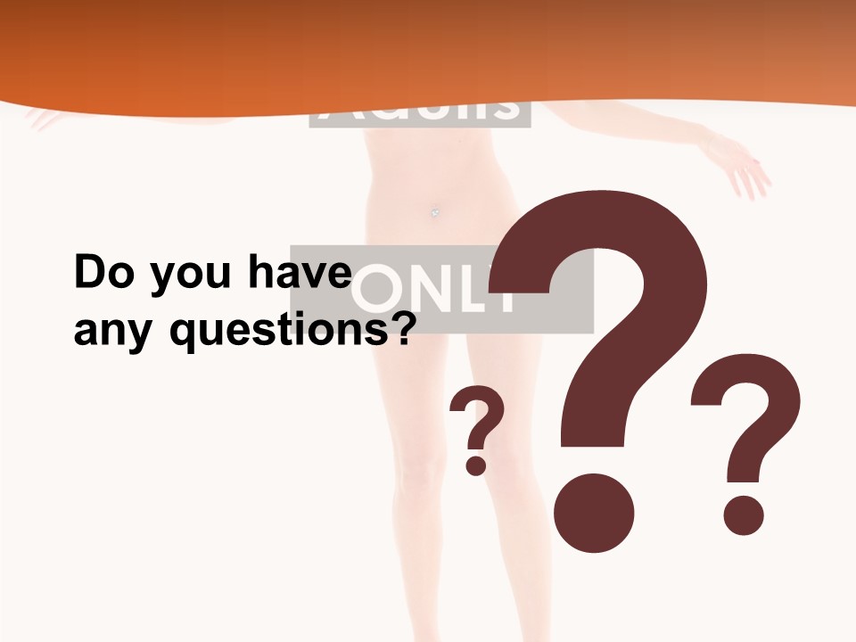 Woman Skin Naked PowerPoint Template