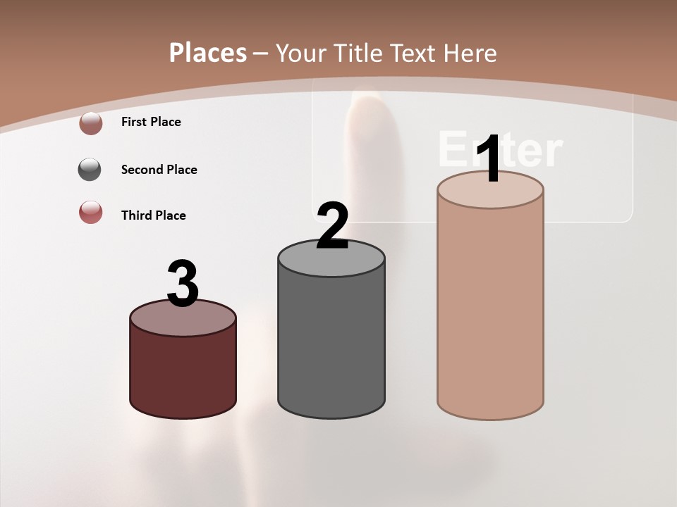 Woman White Eductive PowerPoint Template