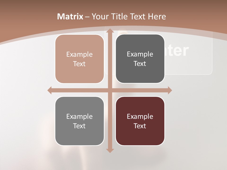 Woman White Eductive PowerPoint Template