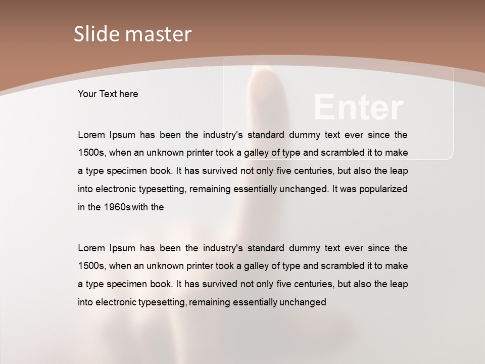 Woman White Eductive PowerPoint Template