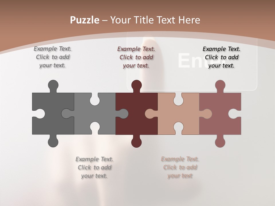 Woman White Eductive PowerPoint Template