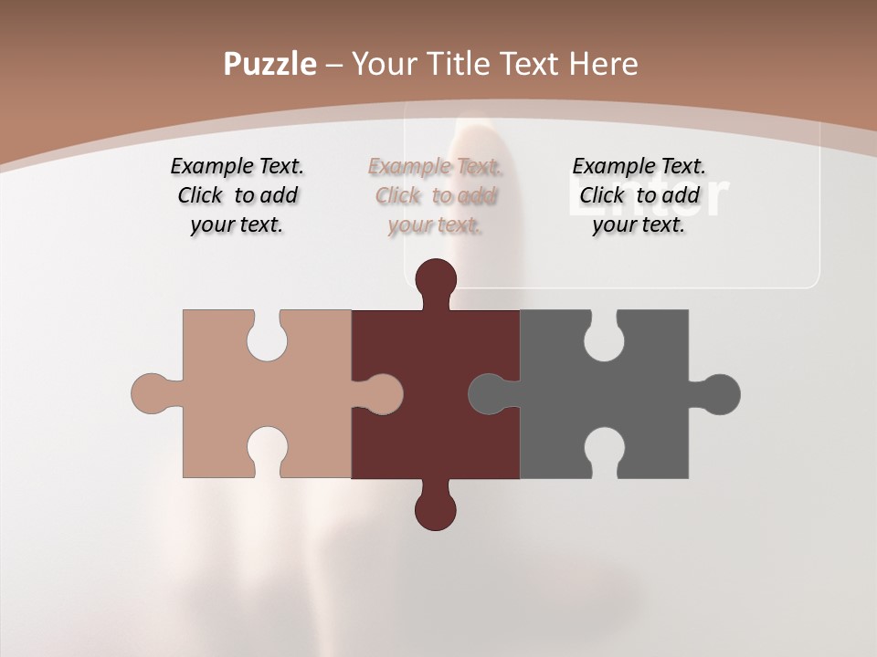 Woman White Eductive PowerPoint Template