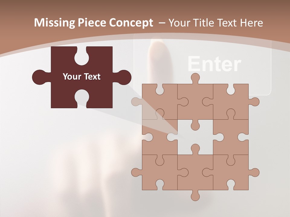 Woman White Eductive PowerPoint Template