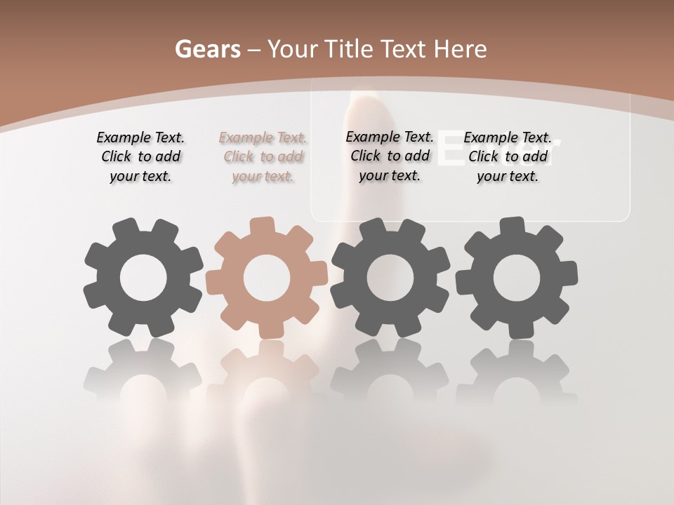 Woman White Eductive PowerPoint Template