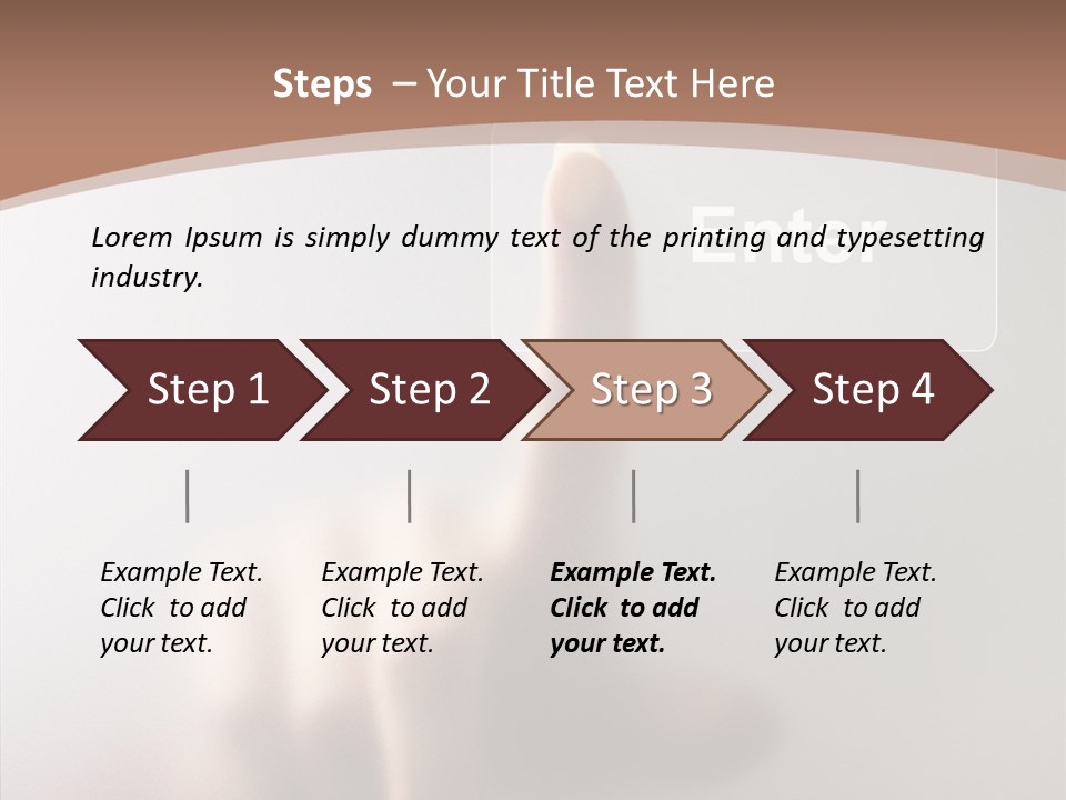 Woman White Eductive PowerPoint Template