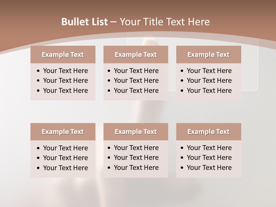 Woman White Eductive PowerPoint Template