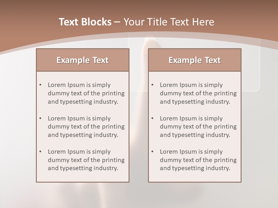 Woman White Eductive PowerPoint Template
