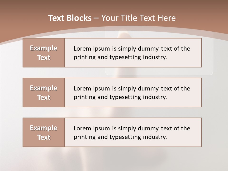 Woman White Eductive PowerPoint Template