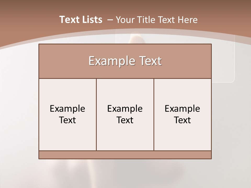 Woman White Eductive PowerPoint Template