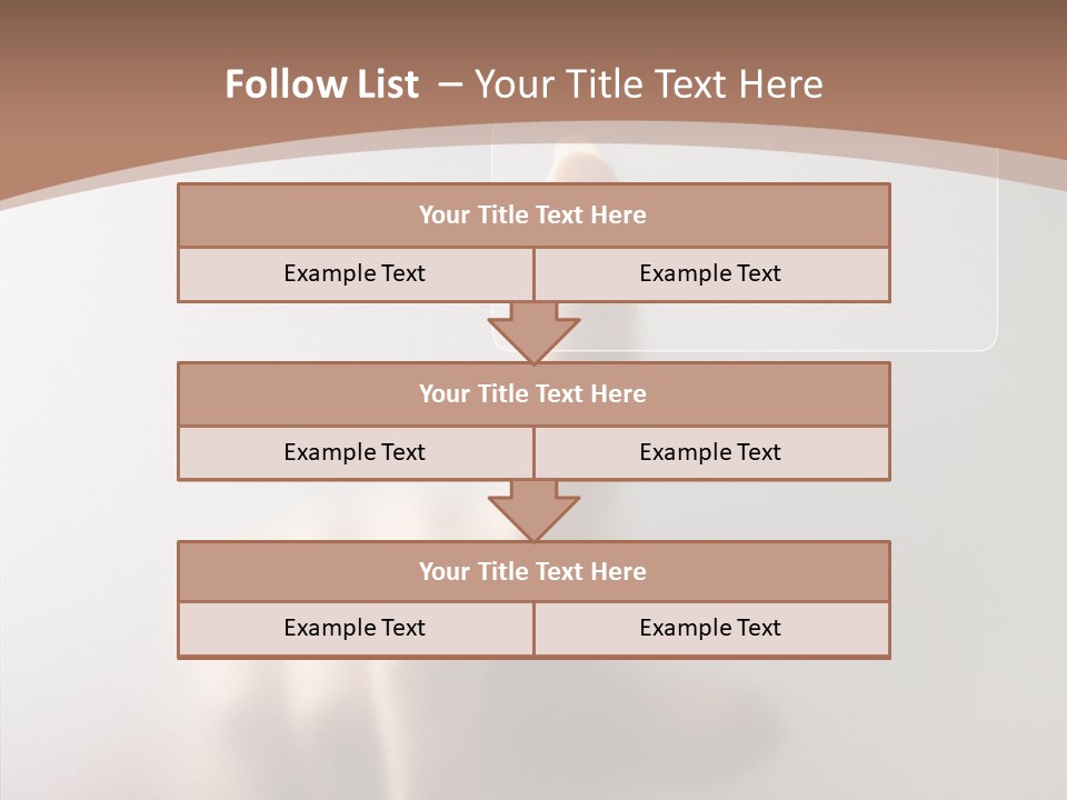 Woman White Eductive PowerPoint Template