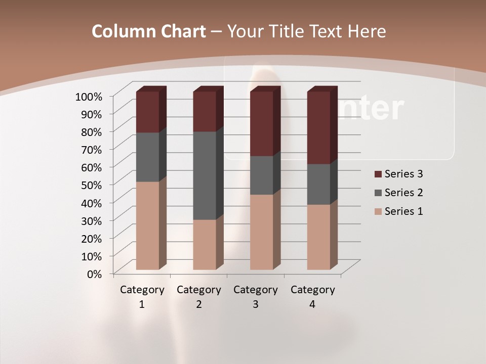 Woman White Eductive PowerPoint Template