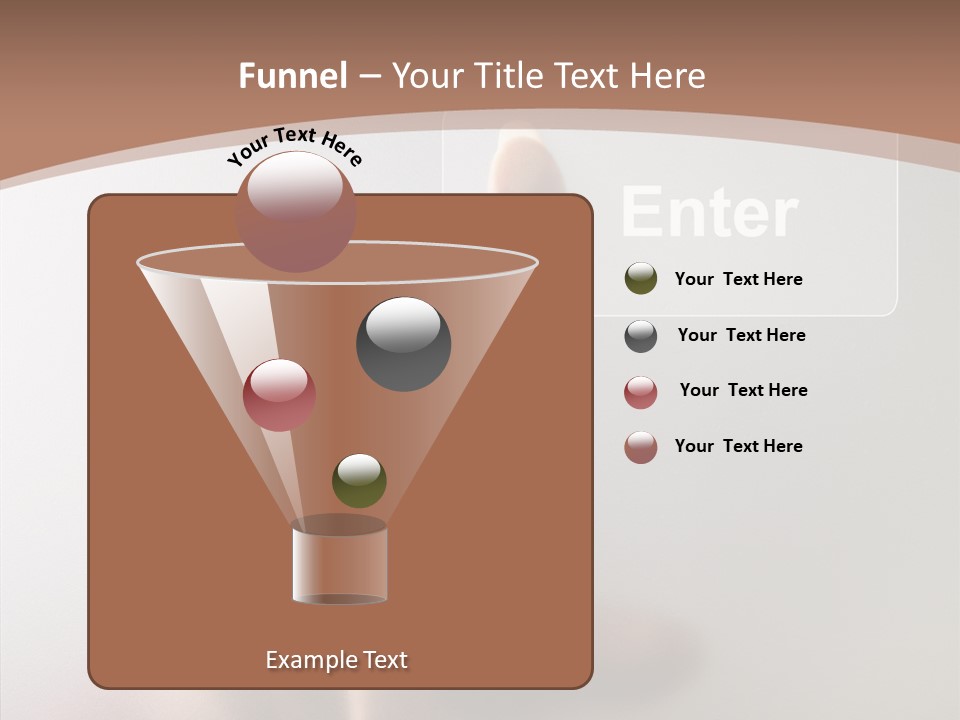 Woman White Eductive PowerPoint Template