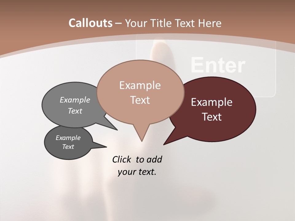 Woman White Eductive PowerPoint Template