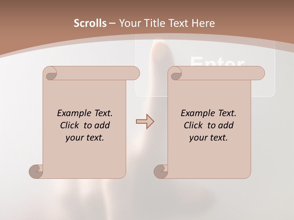 Woman White Eductive PowerPoint Template