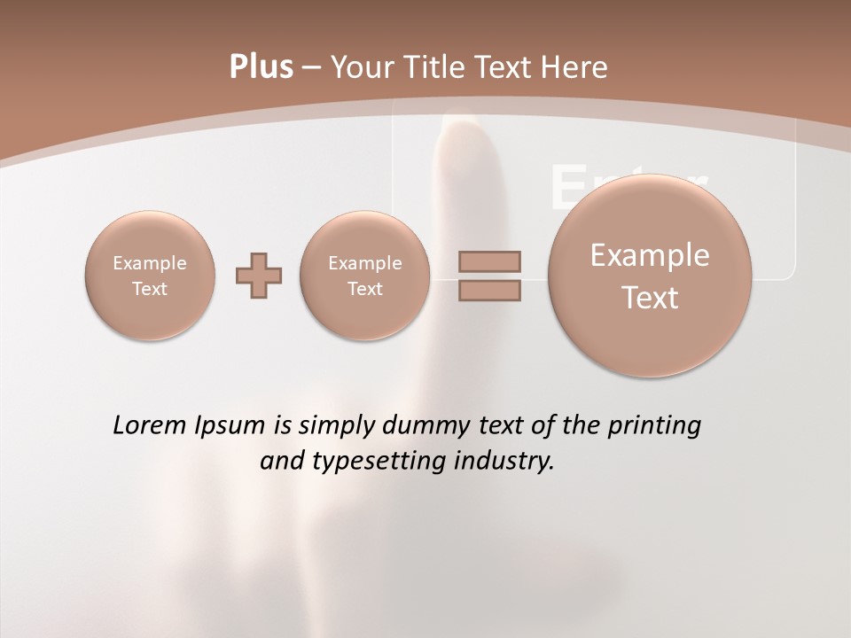 Woman White Eductive PowerPoint Template