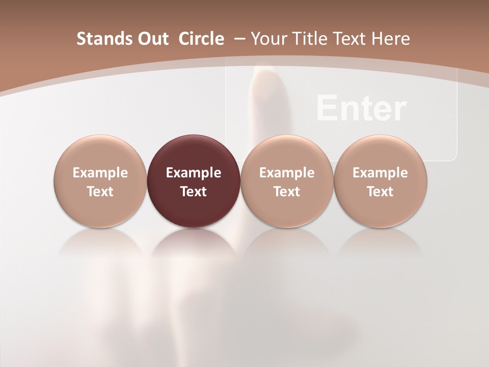 Woman White Eductive PowerPoint Template