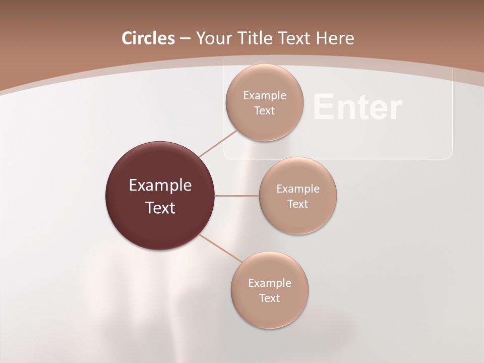 Woman White Eductive PowerPoint Template