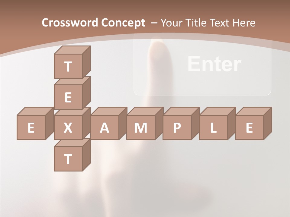 Woman White Eductive PowerPoint Template