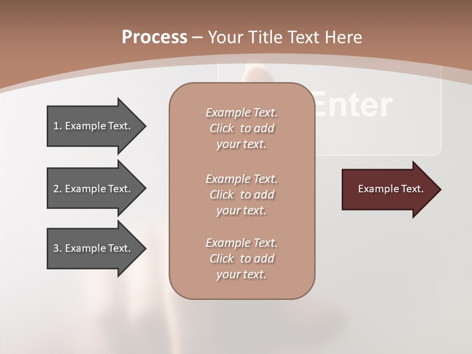 Woman White Eductive PowerPoint Template