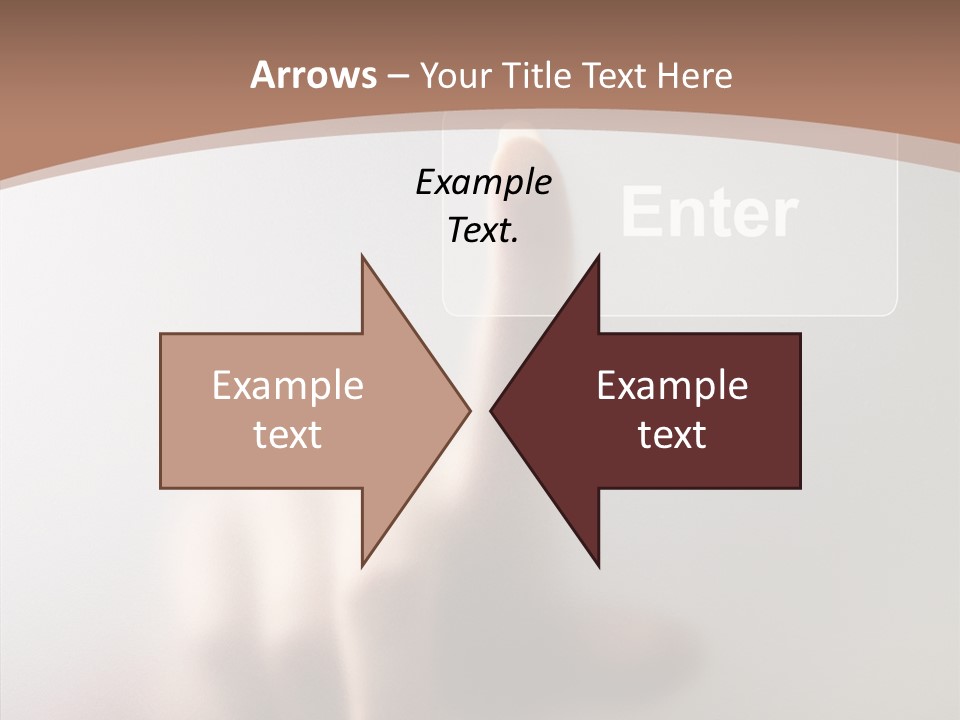 Woman White Eductive PowerPoint Template