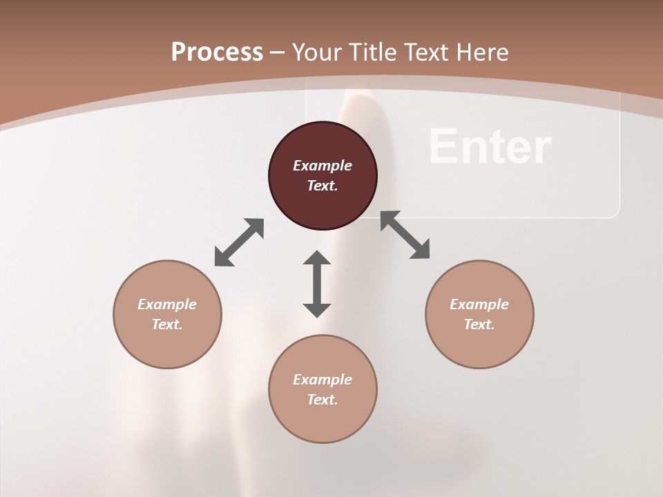 Woman White Eductive PowerPoint Template
