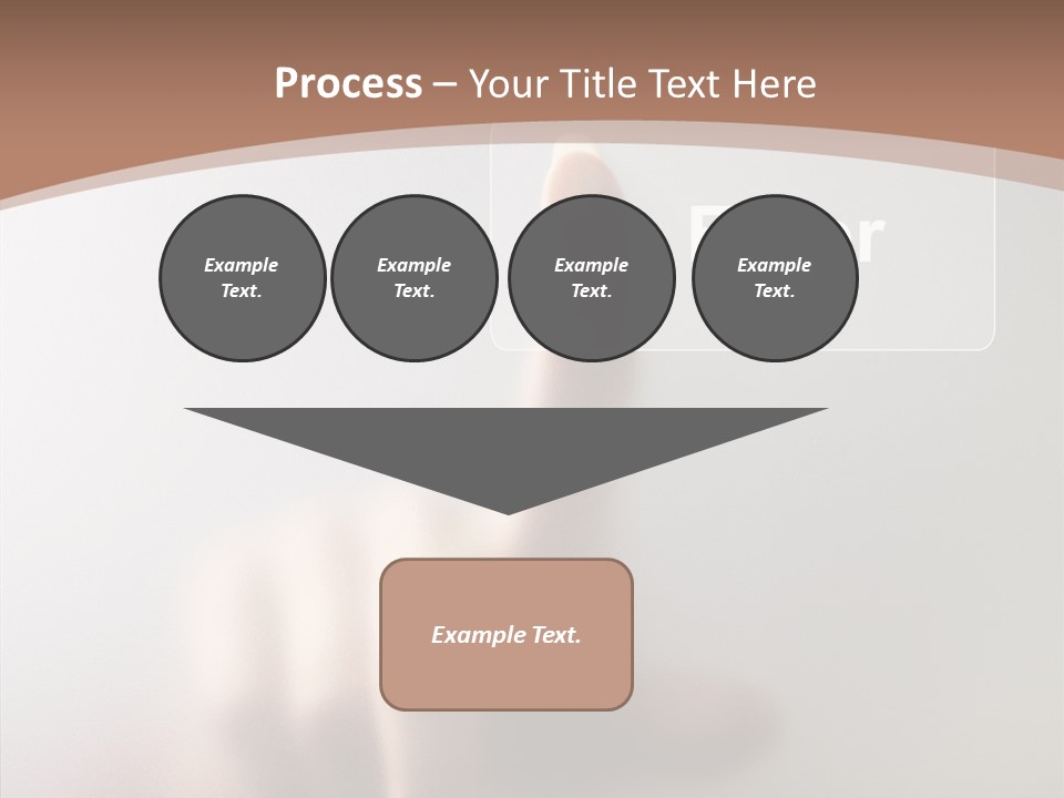 Woman White Eductive PowerPoint Template