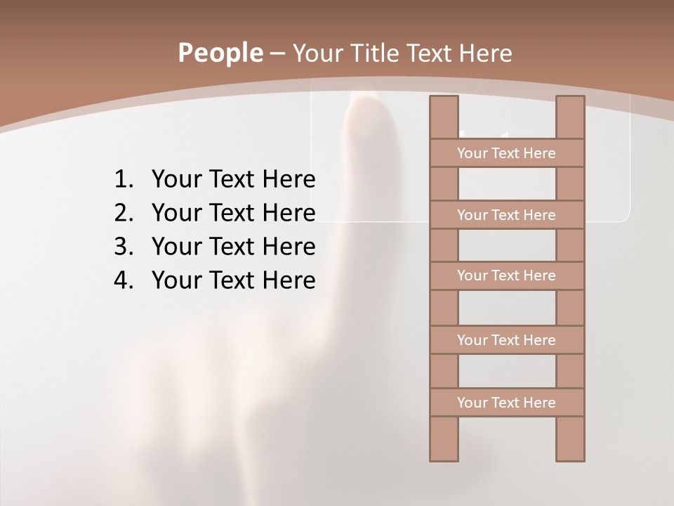 Woman White Eductive PowerPoint Template