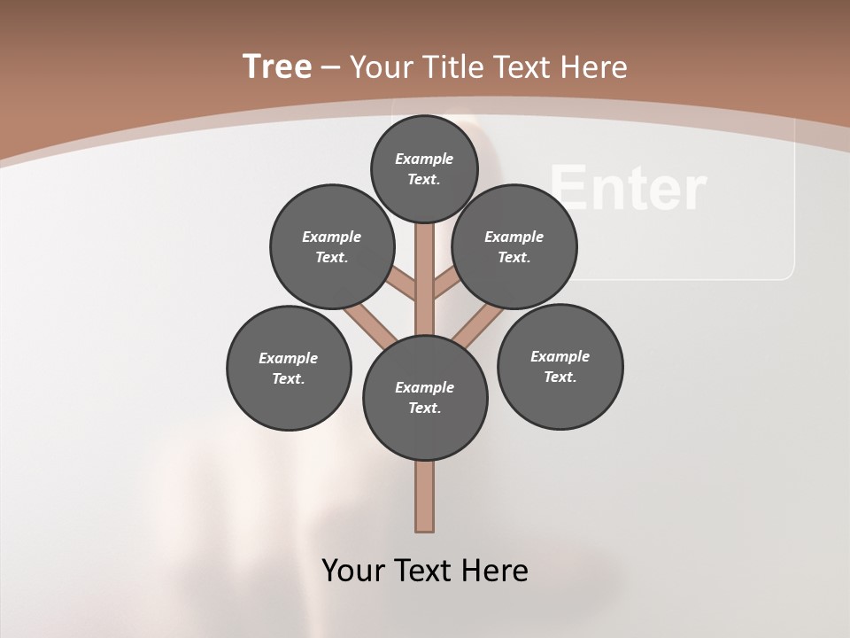 Woman White Eductive PowerPoint Template