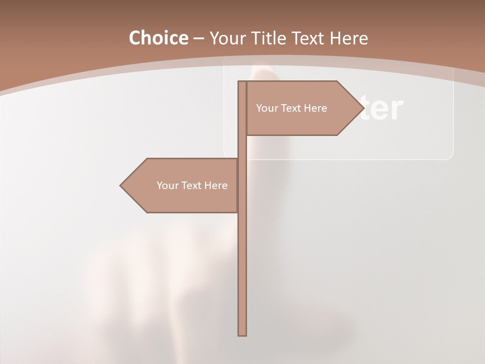 Woman White Eductive PowerPoint Template