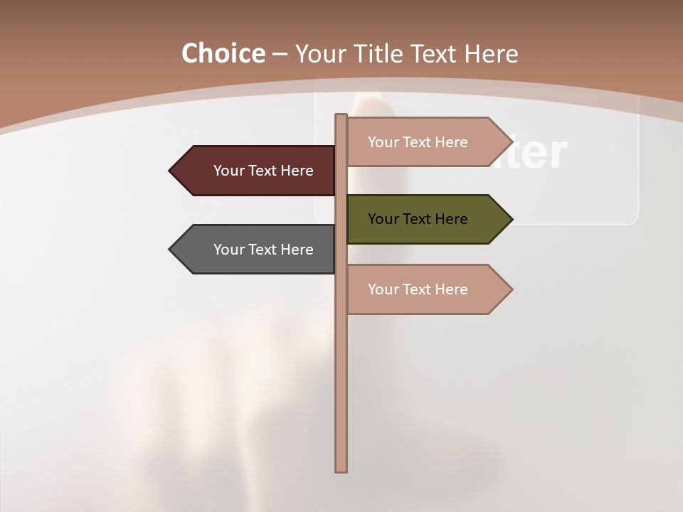 Woman White Eductive PowerPoint Template