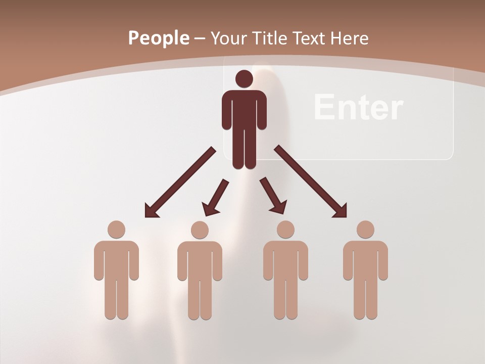 Woman White Eductive PowerPoint Template