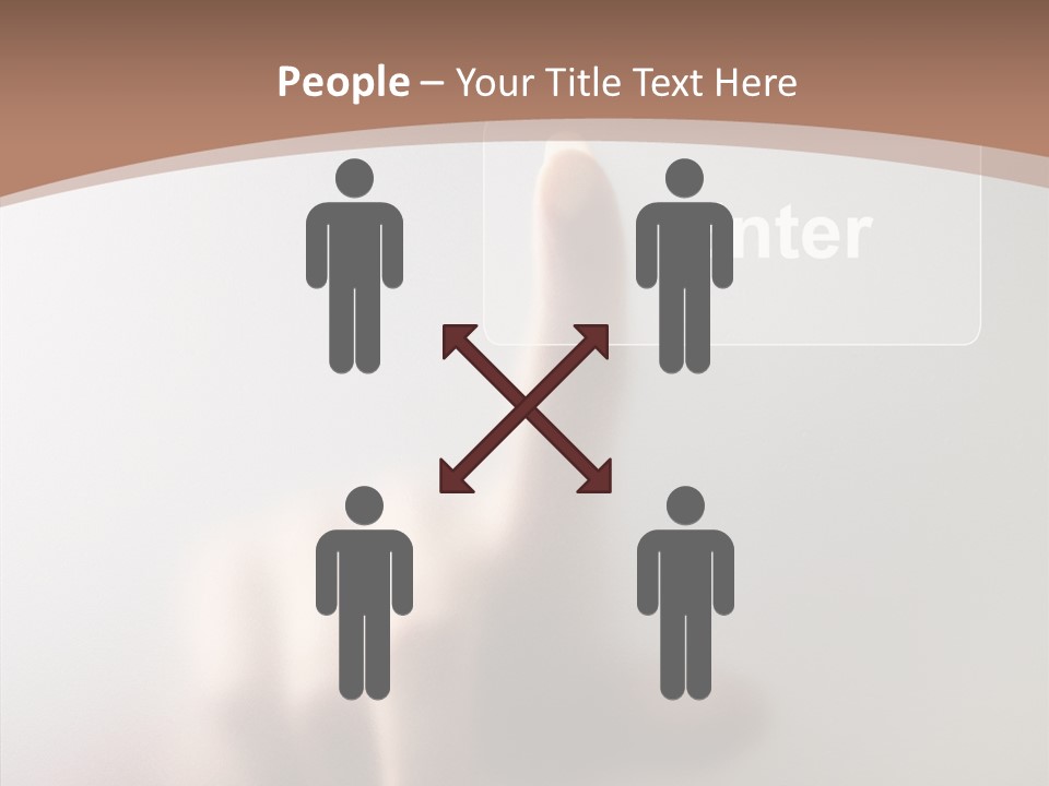 Woman White Eductive PowerPoint Template