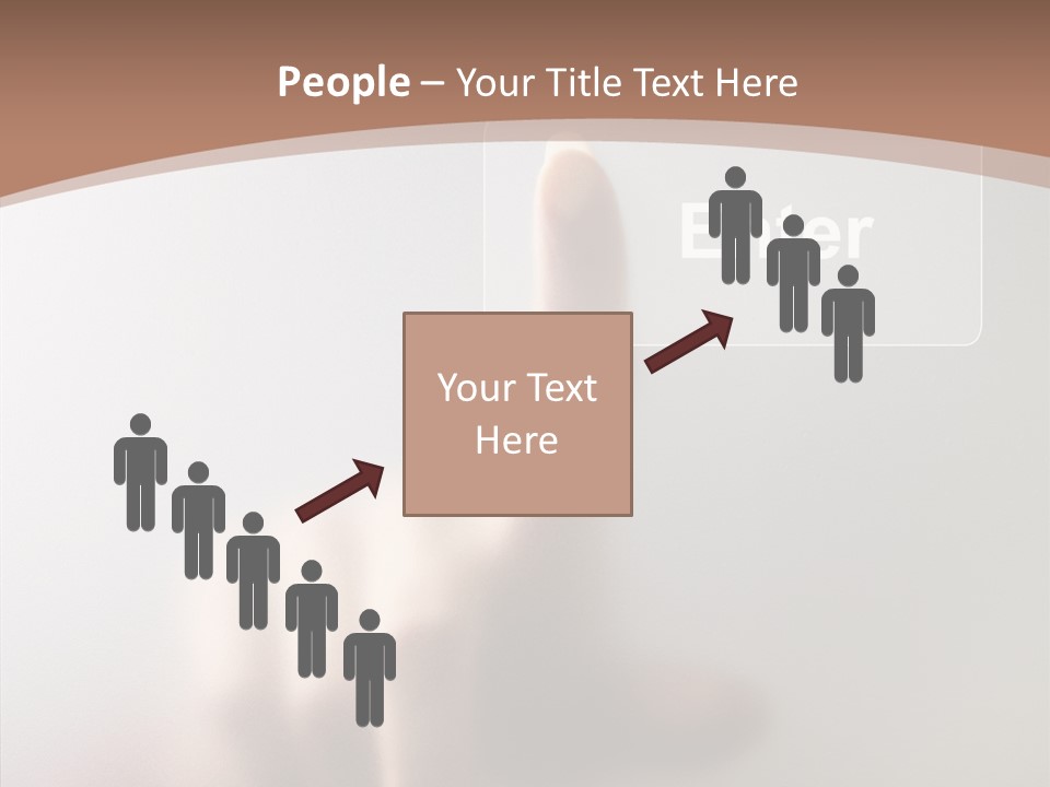 Woman White Eductive PowerPoint Template