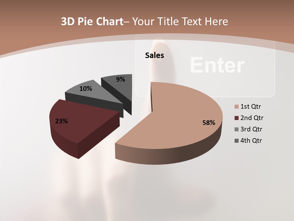 Woman White Eductive PowerPoint Template