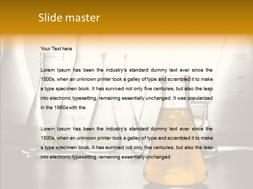 Gasoline Experiment Erlenmeyer PowerPoint Template