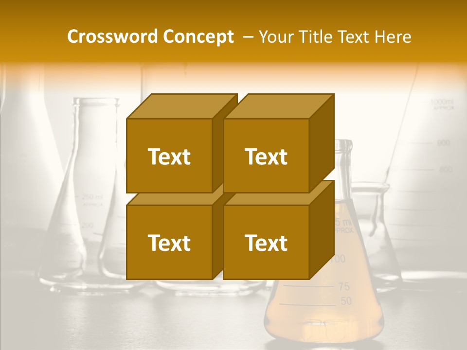 Gasoline Experiment Erlenmeyer PowerPoint Template
