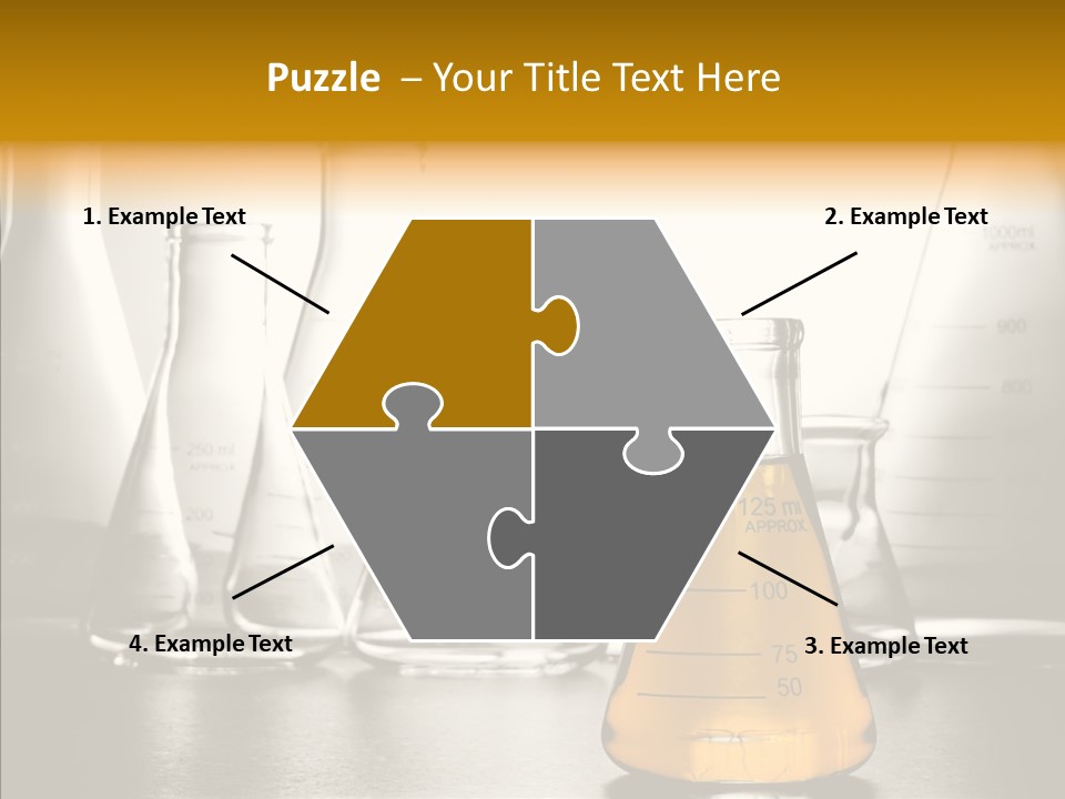 Gasoline Experiment Erlenmeyer PowerPoint Template