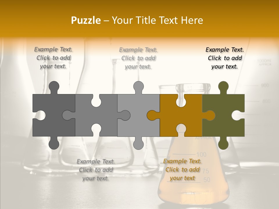 Gasoline Experiment Erlenmeyer PowerPoint Template
