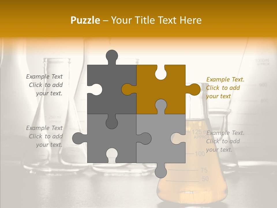 Gasoline Experiment Erlenmeyer PowerPoint Template