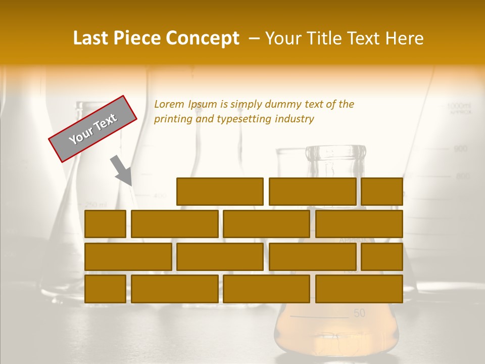 Gasoline Experiment Erlenmeyer PowerPoint Template