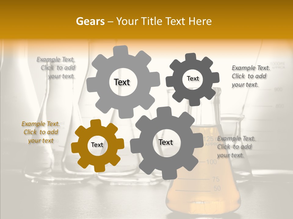 Gasoline Experiment Erlenmeyer PowerPoint Template