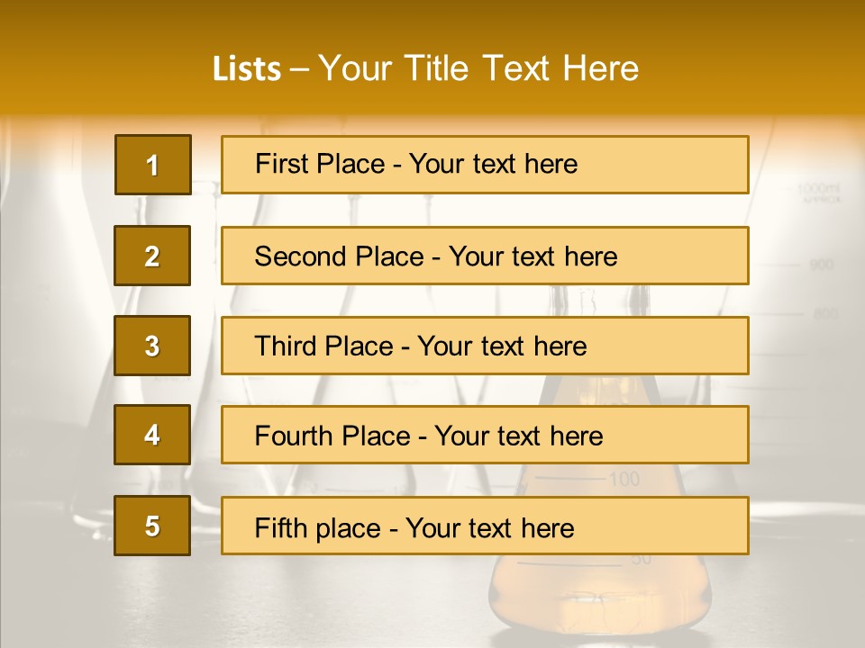Gasoline Experiment Erlenmeyer PowerPoint Template