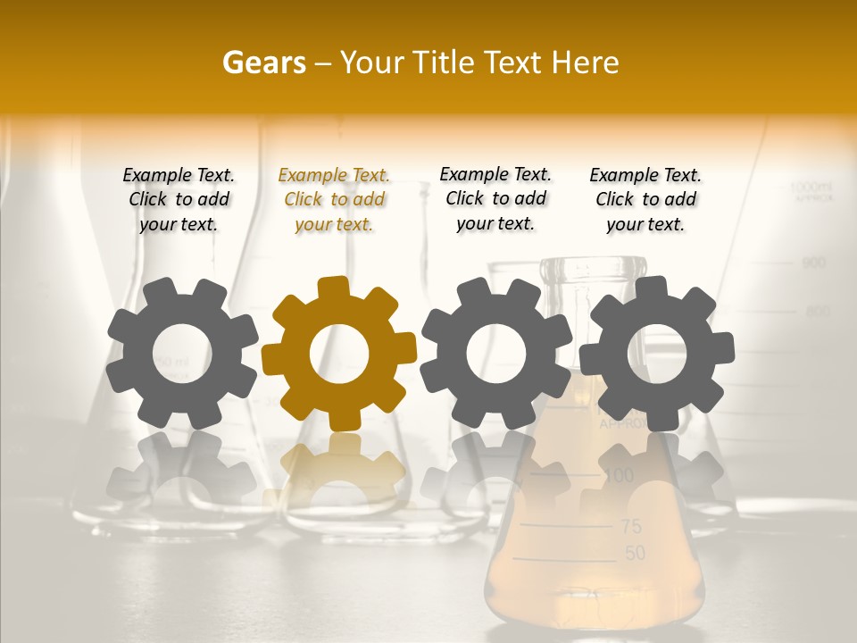 Gasoline Experiment Erlenmeyer PowerPoint Template