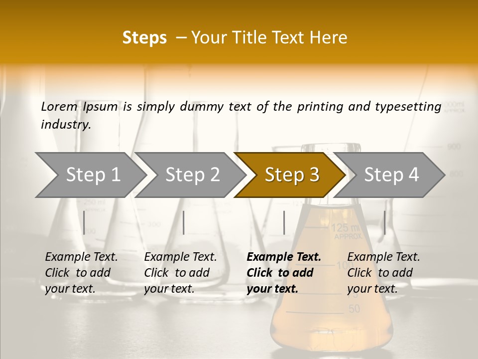 Gasoline Experiment Erlenmeyer PowerPoint Template