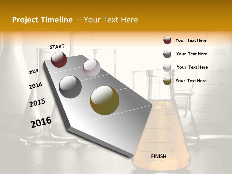 Gasoline Experiment Erlenmeyer PowerPoint Template